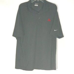 NIKE Golf Black Mens Polo Sport Shirt
